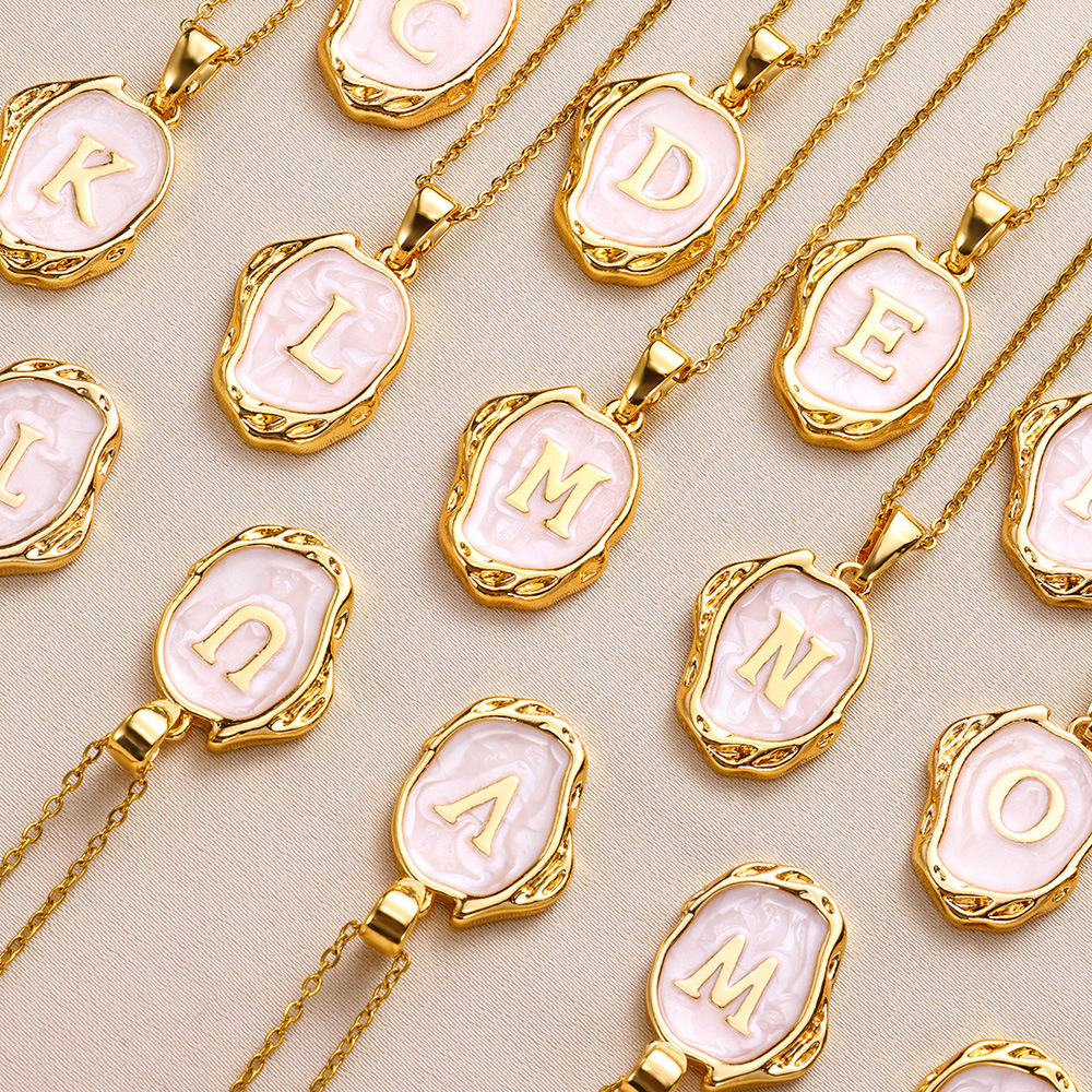 Letter Pattern Simple Style Letter Alloy Wholesale Pendant Necklace
