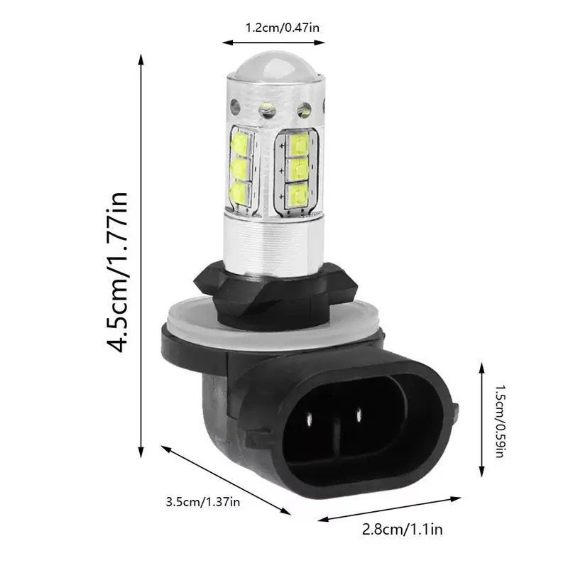 881 16SMD lámpara de niebla de alta potencia LED de automóvil con lente de corriente constante lámpara de brillo delantera de niebla image 3