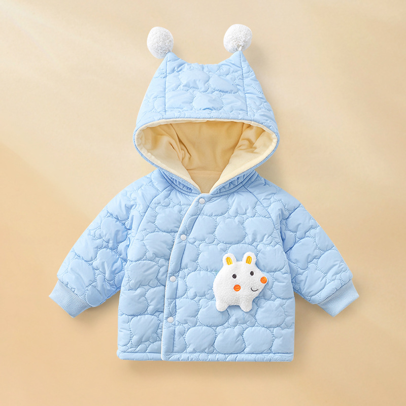 Camaca de algodón para bebés otoño y invierno chaqueta de algodón para niños y niñas gruesa con terciopelo de algodón cálido chaqueta de invierno de algodón para bebés image 10