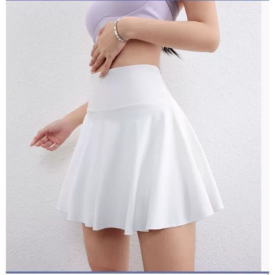 Фитнес-спорт Утренняя прогулка Летняя одежда для йоги 2023 новый профессиональный бадминтон теннисная юбка женская