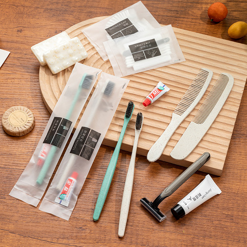 Hotel Disposable Toothbrush Toiletries Set Hotel B&B Toothbrush Toothpaste Soft Bristle Manufacturer Wholesale Customization
