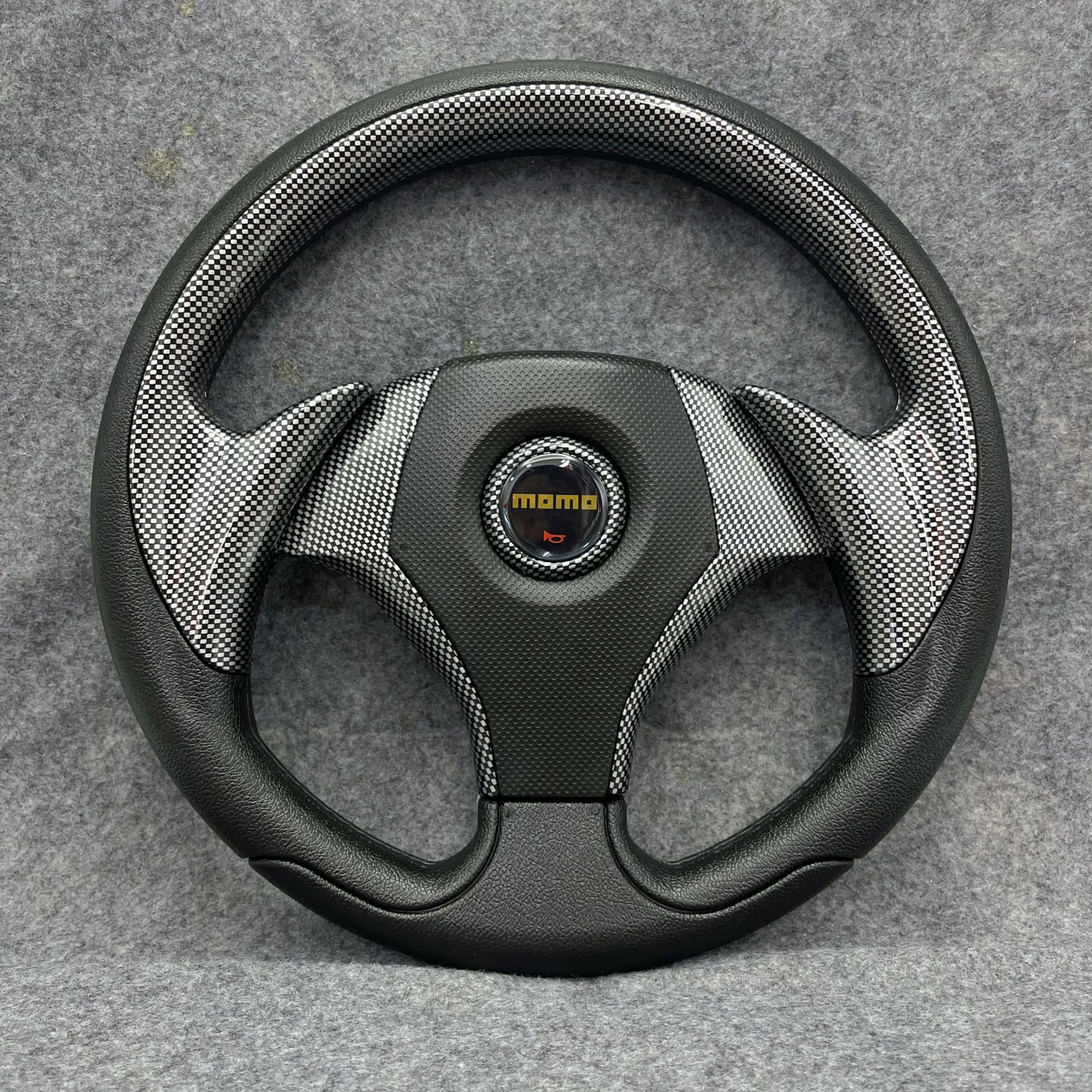 Customized Car Steering Wheel PU Imitation Racing Steering Wheel for Kart Racing Games 13inch Universal Steering Wheel