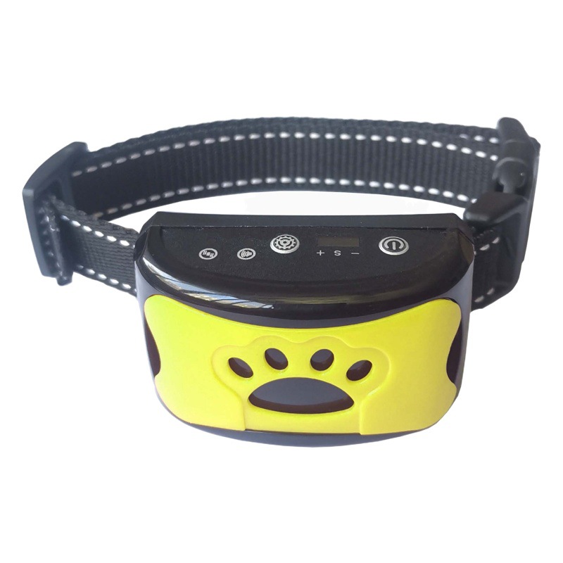 Cross-border Hot Smart Barking Stopper Dog Collar Warning Sound Vibration Barking Stopper Rechargeable Waterproof