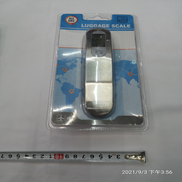 Escala electrónica portátil con cáscara de burbuja, escala de equipaje, escala electrónica gancho, escala de suspensión