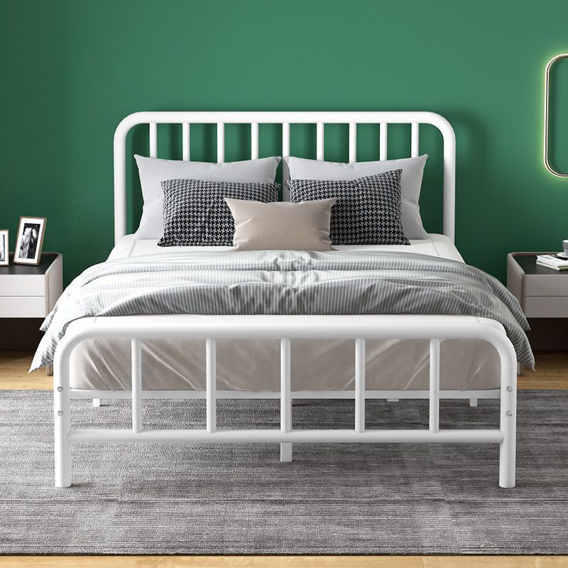 Wrought Iron Bed Double Bed Simple Style 1.8m Iron Frame Bed Nordic 1.5 Single Bed Rental Room Silent Bed