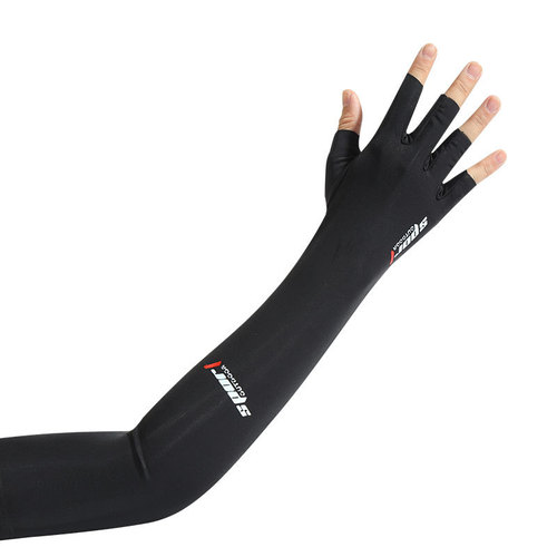 Sun protection ice sleeve summer arm protection sun protection cool half finger outdoor sports men's ice silk sleeves driving arm sleeves
