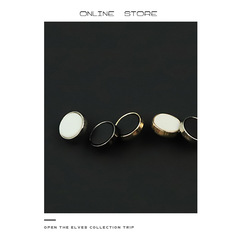 磨砂手感平面金屬紐扣法式風襯衫扣開衫毛衣裝飾扣細邊高腳小扣子