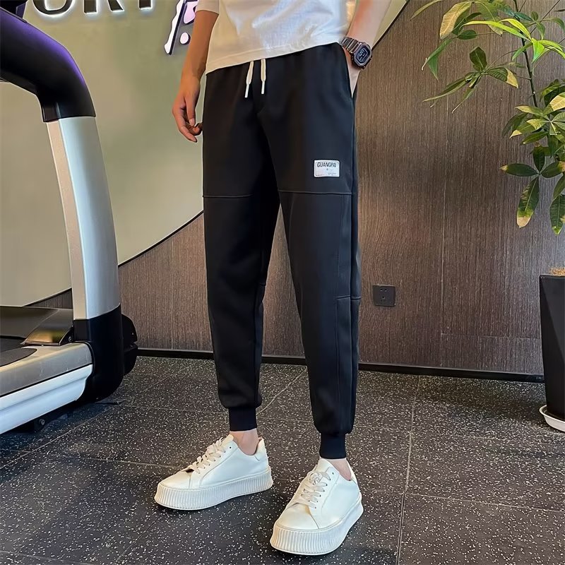 Jarní a podzimní ležérní úzká sportovní tunika Harun, módní všestranné zkrácené kalhoty - tisknutelný Tiktok Face Sheet_voghion.com