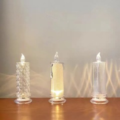 バラ光影シミュレーションled電子ろうそく灯雰囲気灯ins寝室ベッドロマンチック装飾灯小夜灯