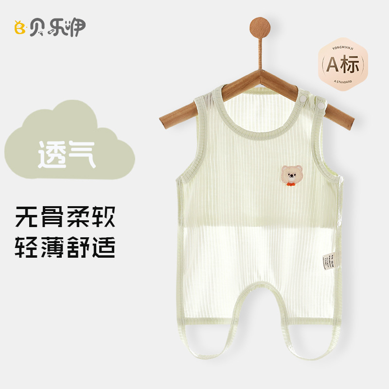 Baby's Belly Summer Clothes Modal Thin Half-back Clothes Breathable Baby One-piece Clothes Belly Waiver Vest Summer Baby's Belly Summer Clothes Modal Thin Half-back Clothes Breathable Baby One-piece Clothes Belly Waiver Vest Summer