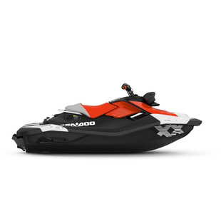 Arctic Sky Bombardier Brp 2024 Spark 90 Bright White Mint Green Marine High-Speed Motorboat