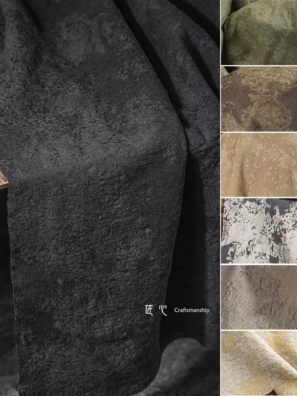 Black trench coat, suit, design cloth, cotton and linen