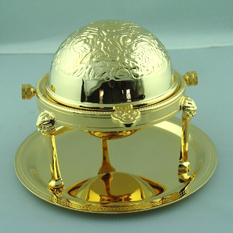 Custom-Made Spherical Fin-Shaped Hotel Tableware, Gold and Silver Tableware, Soup Warmer, Fish Fin Cup, Brass Casting
