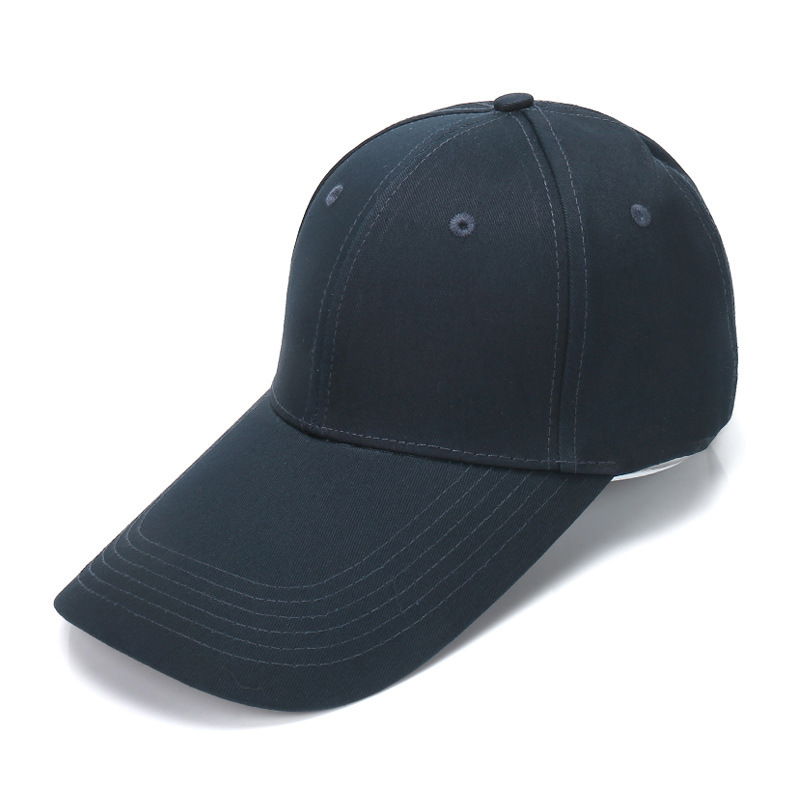 Spring solid long travel baseball cap