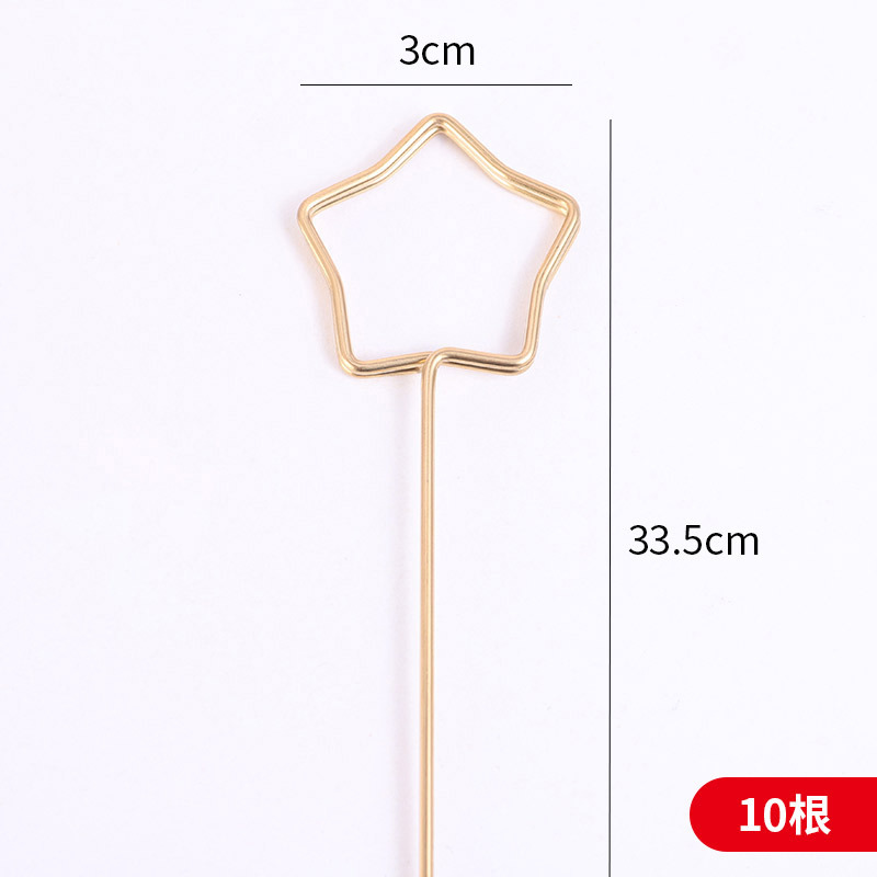 Pinza de tarjeta de felicitación de metal estilo ins, inserto de tarjeta, inserto de ramo, decoración de material de embalaje de flores, inserto de flores de metal de bricolaje