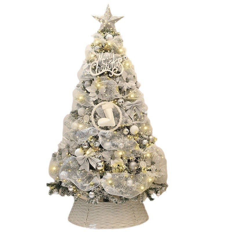 クリスマスツリー家庭用2024新型クリスマスシーン配置ネットレッドins風大装飾装飾装飾品白色セット|undefined