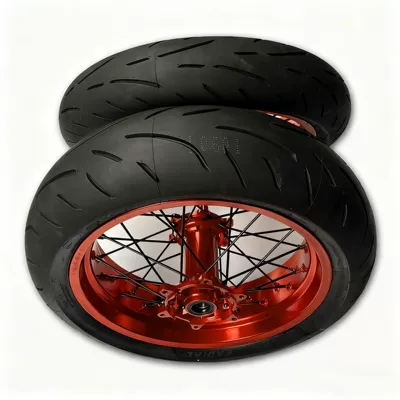 K16 Off-Road Motorcycle Semi-Hot-Melt — Motorcycle wheel hub - front-120-rear-150-slipper-assembly-red