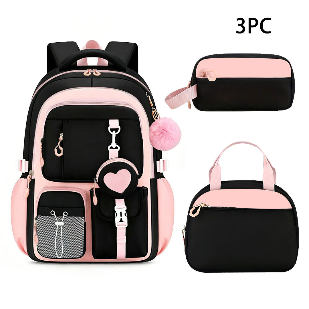 Nuevas mochilas transfronterizas para estudiantes de primaria, mochila de niñas de secundaria ligera y de gran capacidad.