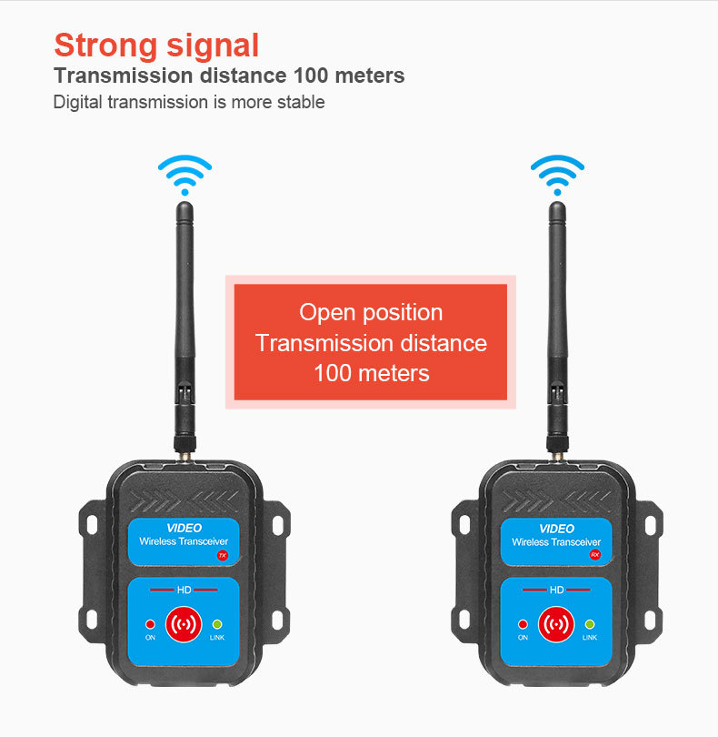 Transmitter Truck Monitoring 2.5g Wireless Video Transceiver Wired to Remote Mechanical Wholesale Vehicle-Mounted