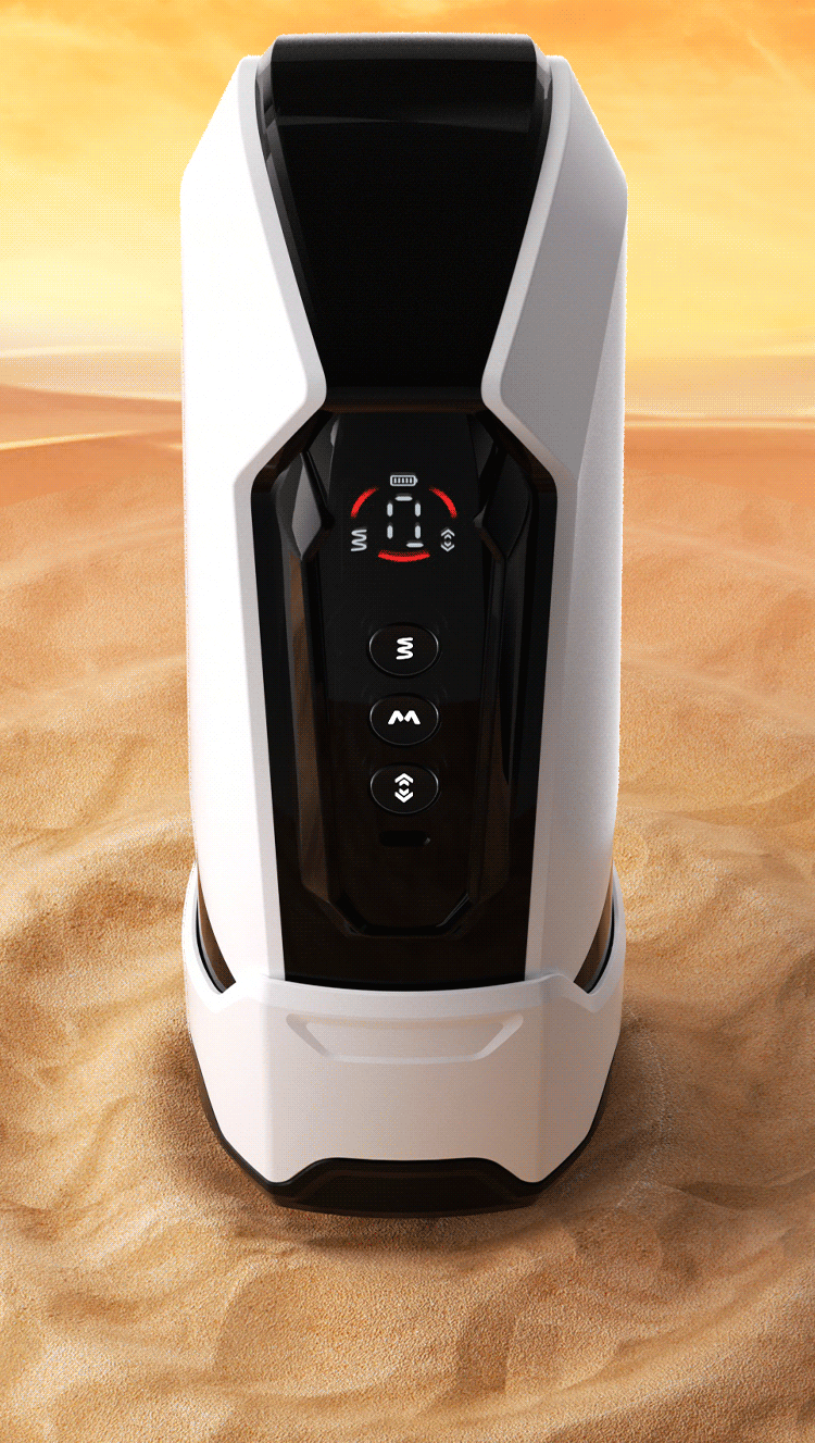 Mystery Mecha X Automatic Male Masturbator with Retractable Action, Screen Display and Vibration — detail image 20