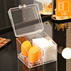 Cotton swabs, transparent storage box, dustproof cotton pads, cosmetic sponge, cosmetic lipstick