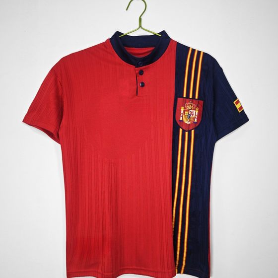 Classic Retro Short-Sleeved Top German Spanish Jersey Italian 98 French Nigerian French Football Uniform