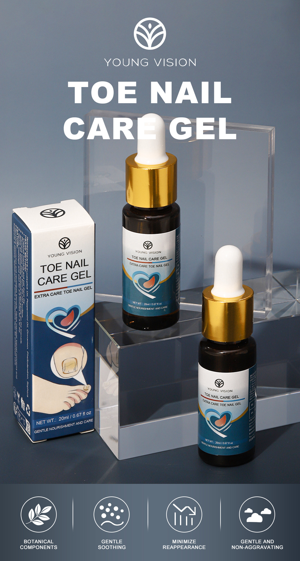 YOUNG VISION Toenail essential oil Application Scenario
