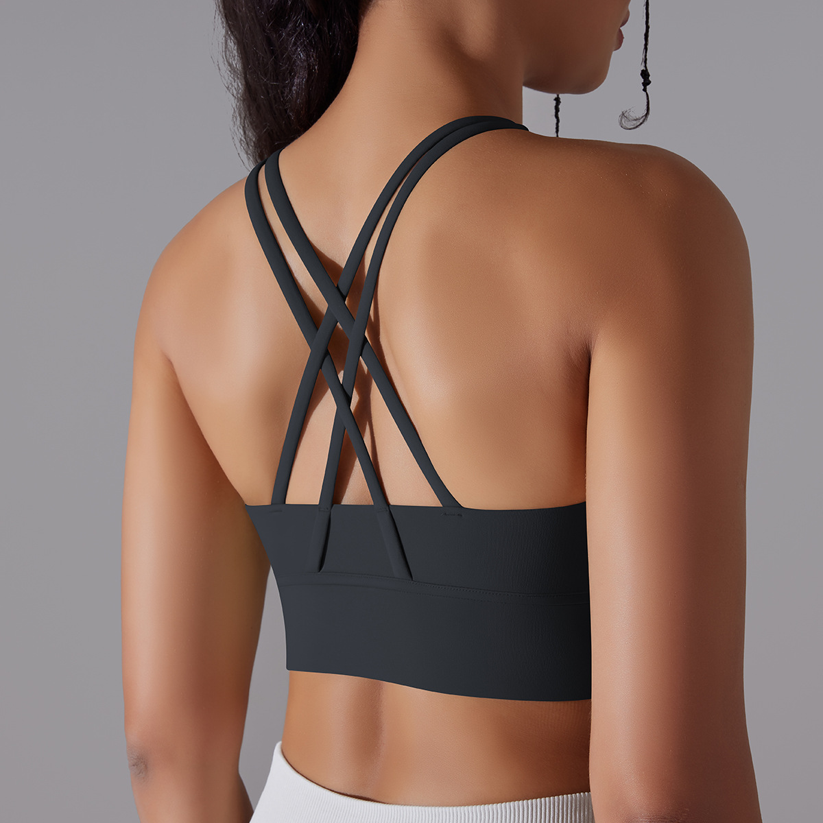 127g Weight Sleeveless Sleeve Length Nylon, Spandex Fabric Type Short Top Length Halter Crisscross Tank Tops Type Fitness, Yoga Occasion U Neck Neckline Solid Color Pattern Sports Style Sports Solid Color Nylon Spandex U Neck Active Tops Halter Crisscross Tank 71