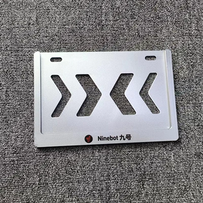 Frame for Motorcycle, Scooter, Nömrə qabı - mopai-double-layer-anti-bending-frosted-silver-no-9