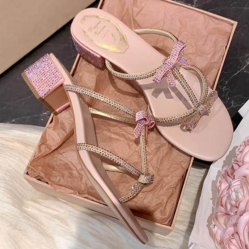 2026 New Fairy Rhinestone Sandals, Summer New Trendy Hot-Selling Bowknot T-Strap Thong High-Heeled Sandals 2026 New Fairy Rhinestone Sandals, Summer New Trendy Hot-Selling Bowknot T-Strap Thong High-Heeled Sandals
