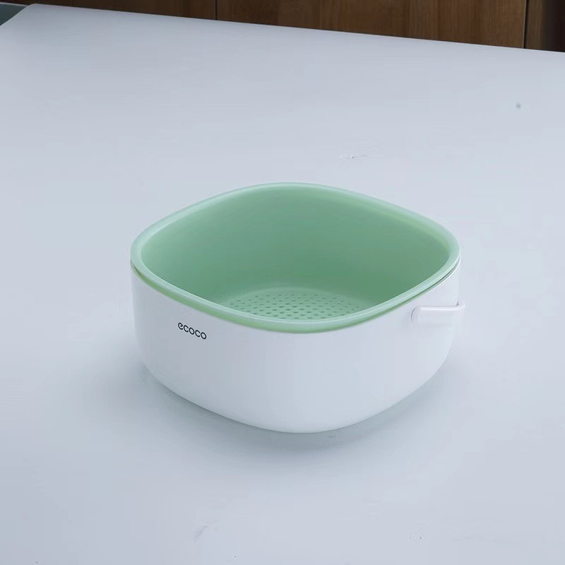 多機能キッチン二層水切りかご、野菜洗い用、水切りバスケット、リビングルーム用、家庭用、コーヒーテーブル用、水切りグッズ|undefined