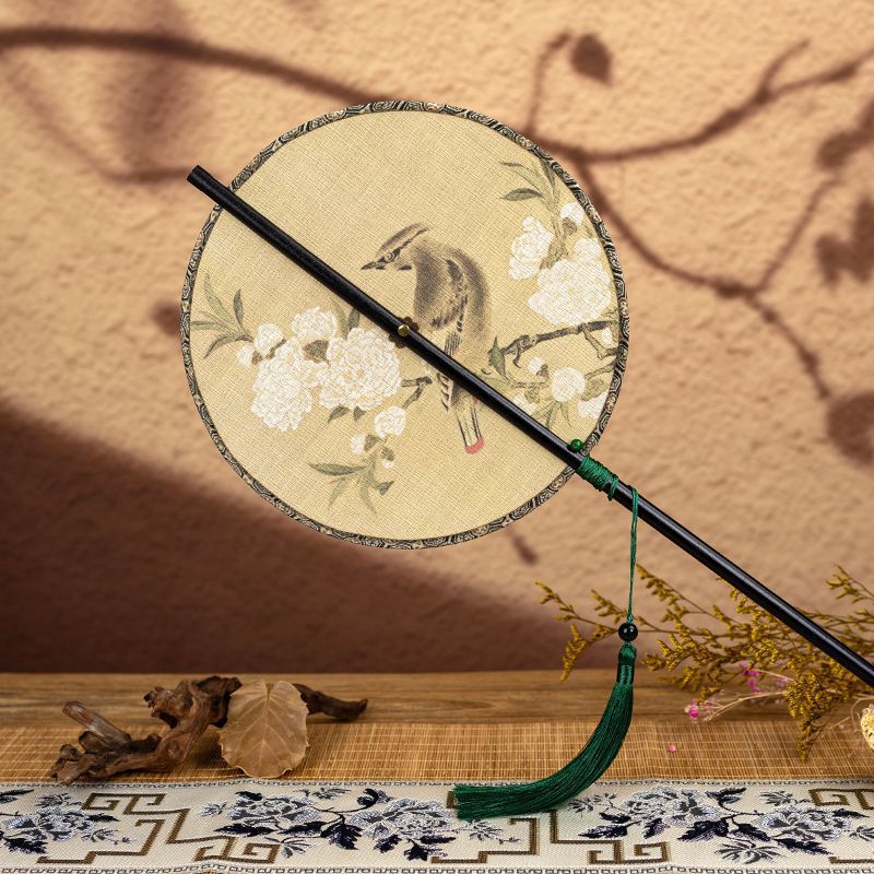 Ventilador de cintura plegable de estilo antiguo, bambú, flecha, traje de Han, cheongsam, falda de caballo, espectáculo fotográfico, regalo de estilo nacional, portátil