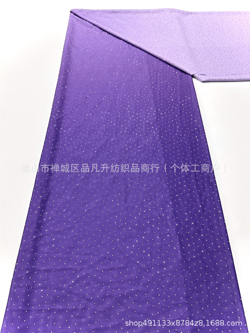 Vestido de cena de moda de fiesta de baile de camisa de vestido de tela gradiente caliente taladro de tela transpirable de alta elasticidad image 15