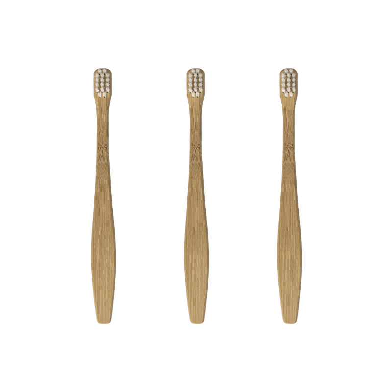 Bamboo Toothbrush Children's Daily Cleaning Oral Suitable for 2 Years Old Children Bamboo Dental Tools Bamboo Brush Can Set Logo