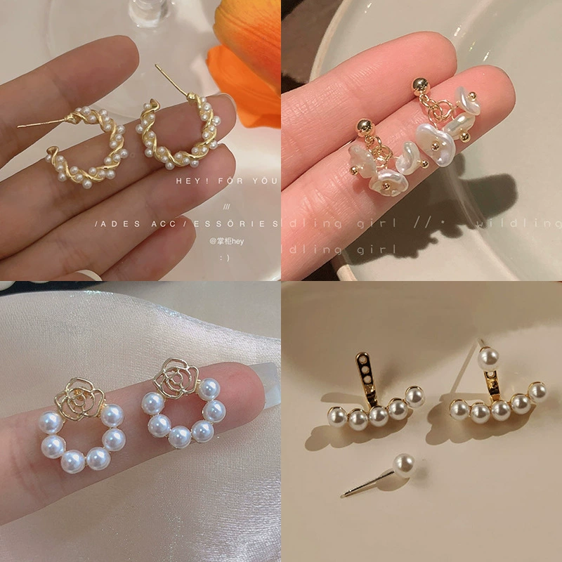 Серебряная игла из жемчуга, дизайнерские серьги, образец серебра 925, тренд сезона, стиль высокого качества, яркий запоминающийся стиль, опт