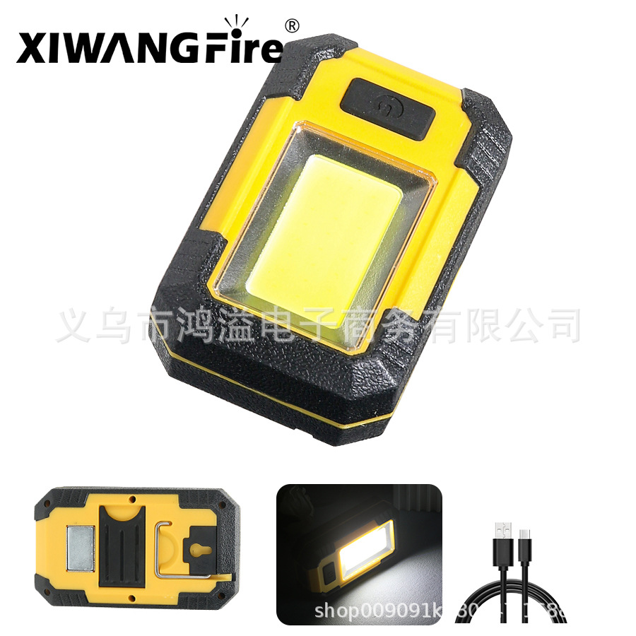 Nuevo banco de energía móvil soporte COB luz de trabajo súper brillante luz de Mantenimiento de Iluminación portátil Luz de camping