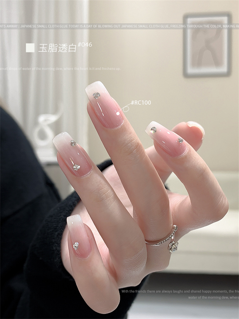 KaSi fototerapia Esmalte de uñas pegamento 2023 nueva primavera y el verano popular blanco lechoso nude rojo cereza salón especial