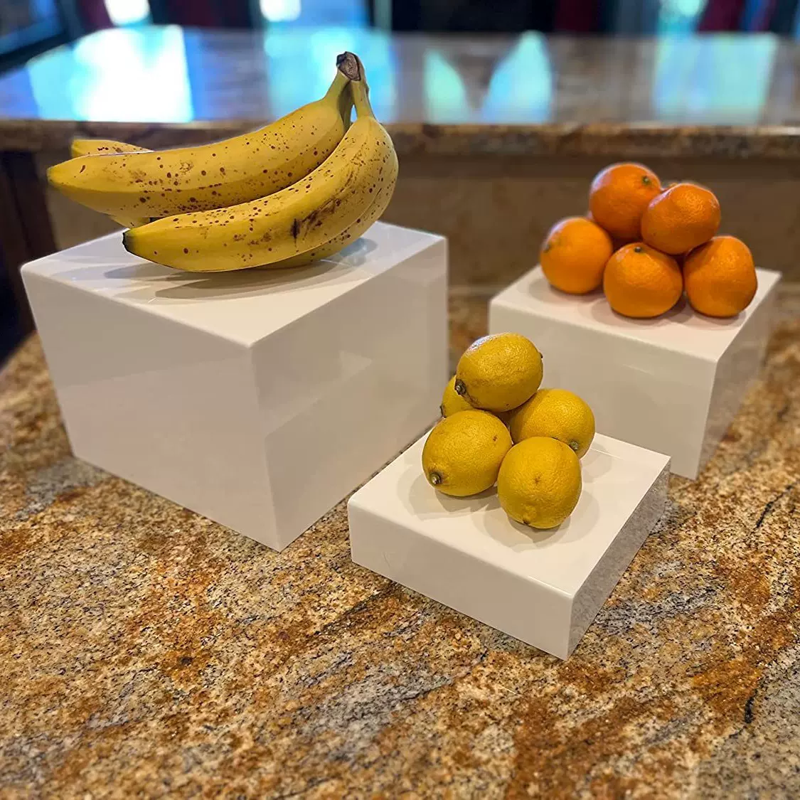 光面白色立方体纸杯蛋糕甜点展示架立管亚克力蛋糕架收纳盒置物架