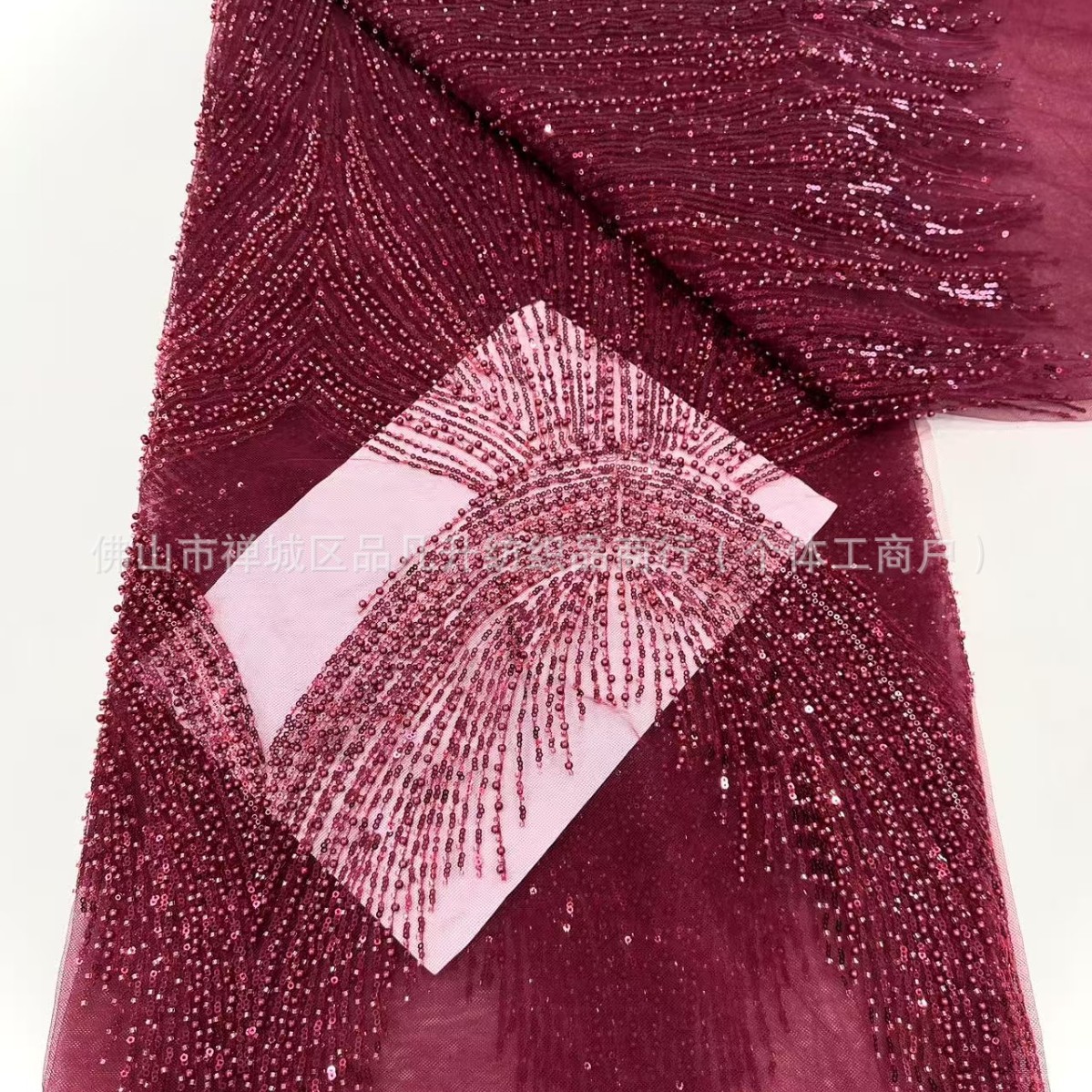 Tejido bordado de flores, tejido de sequinilla, tejido de boda, tejido bordado de sequinilla, fábrica de tejido bordado en stock al por mayor