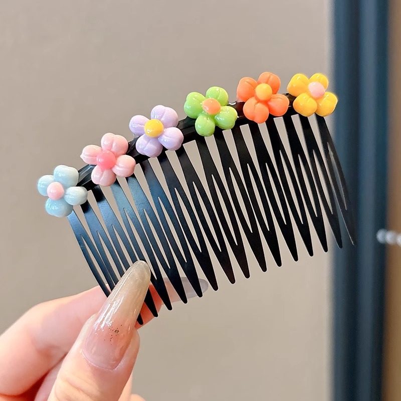 Pinza para el cabello con flequillo para niños, artefacto de acabado de cabello roto en la frente femenina, peine para el cabello para niñas, peine para la parte posterior de la cabeza, horquilla para niñas, tocado