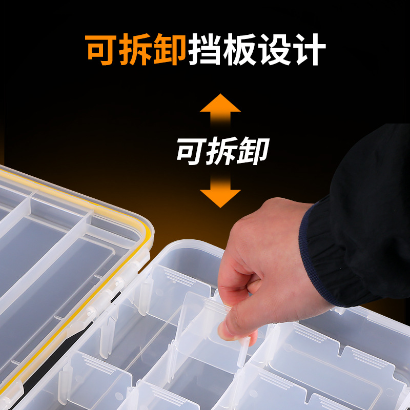Weihe HB212 caja Luya a prueba de agua caja de inserción caja de gancho de cebo caja de accesorios de artes de pesca Weihai artes de pesca transfronteriza