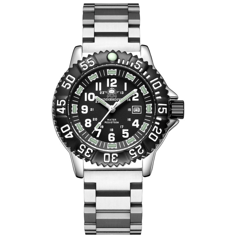 Concha de plata anillo negro blanco negro cara verde tres perlas de plata acero tipo