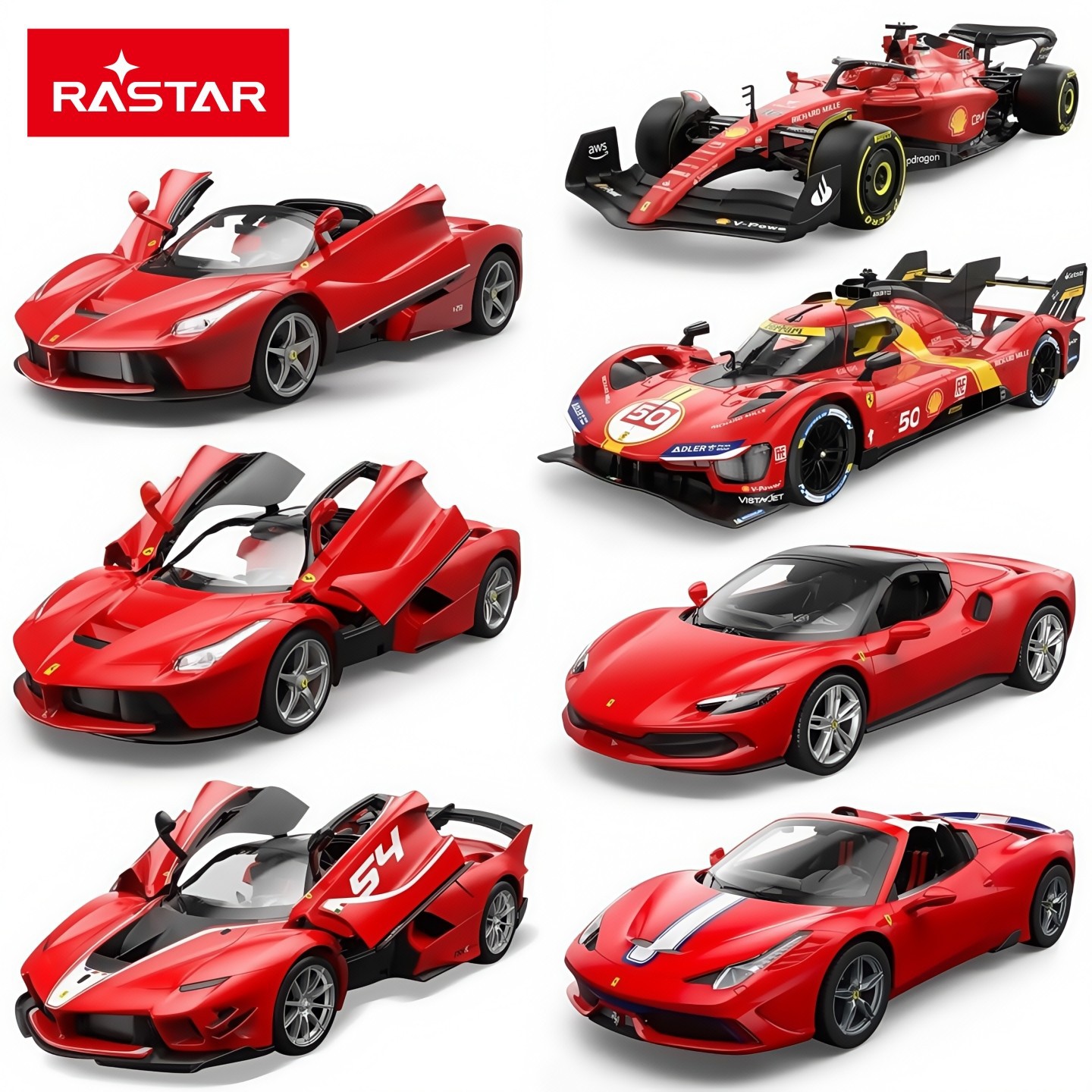 Rastar Starlight Ferrari Convertible Sports Car Remote Control Car Boy...