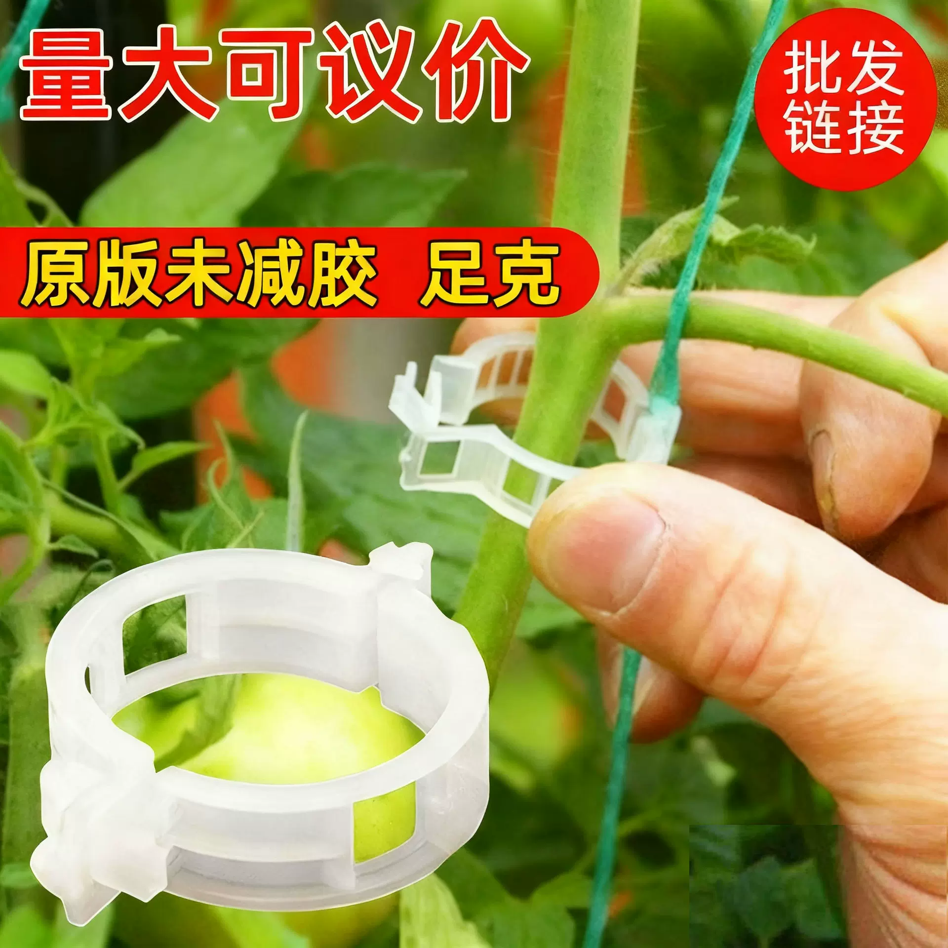 植物固定夹塑料绑蔓夹西红柿夹吊蔓夹扶蔓夹藤蔓固定夹子厂家批发