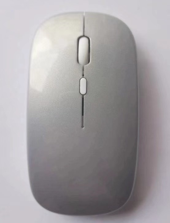 En stock ratón de carga ratón Bluetooth ratón inalámbrico ultrafino ratón Bluetooth de modo dual mudo ratón de carga luminosa