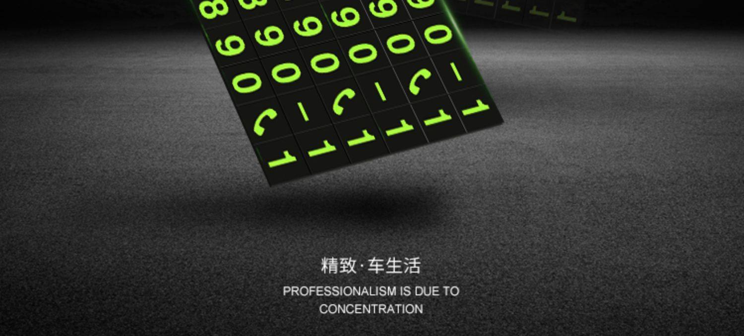 Car Parking Card, Temporary Parking Number Plate, Dual-Number Parking Card for Vehicle, Mobile Phone Holder, Car Moving Number Plate