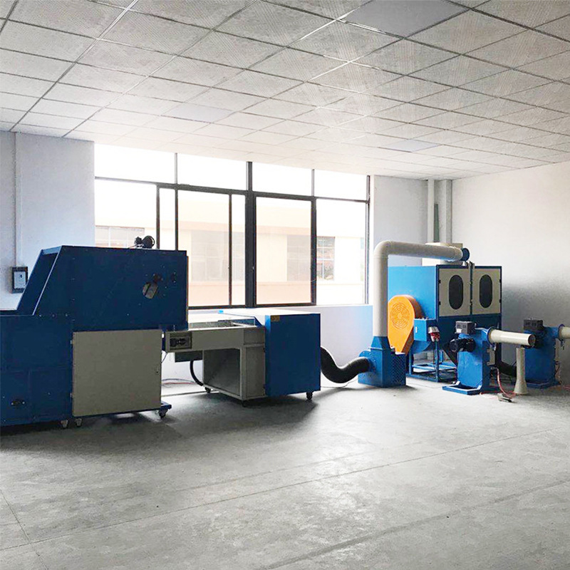 Línea de producción de relleno para cojines de sofá, venta directa del fabricante de Dongguan, máquina de relleno para cojines suaves, almohadas de sofá y respaldos.