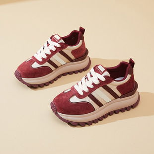 European Station Internet Celebrity Torre Shoes Women's Ins Trendy 2024 Autumn New Korean Fashion Trendy Thick Sole Sports Shoes
