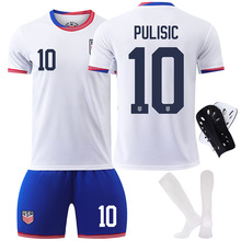2425美国队球衣10号普利西奇主场美洲杯足球服儿童男女套装跨境版