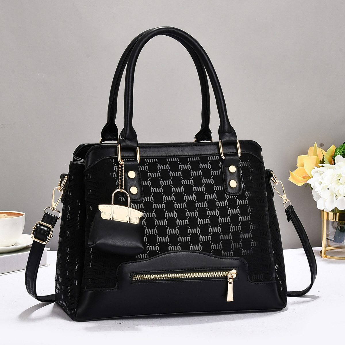 Nueva versión coreana de otoño e invierno de moda mensajero moda bolso de mujer temperamento bolso de mujer bolso grande bolso de hombro de mujer salvaje